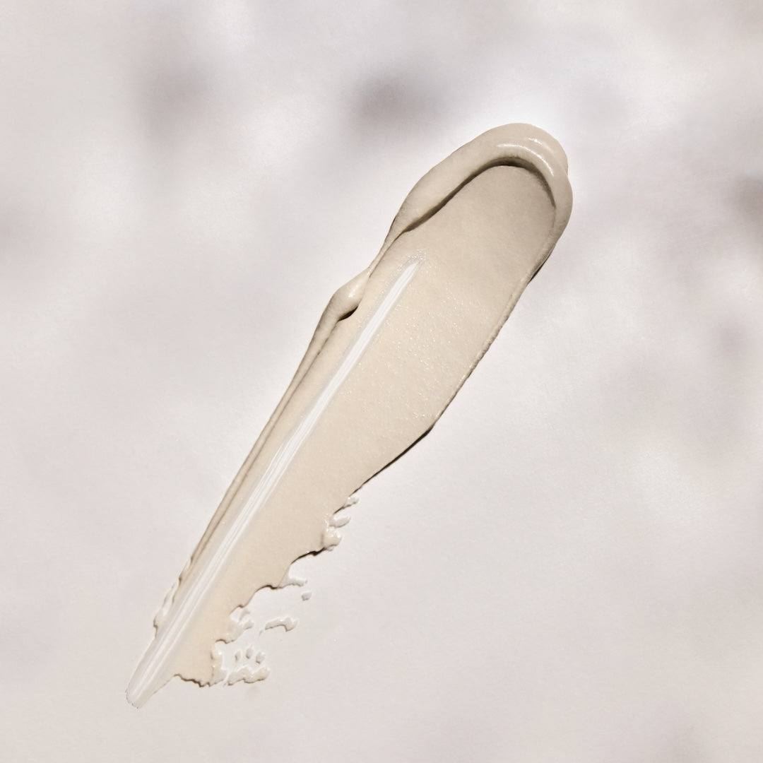 A single green leaf against a white background.